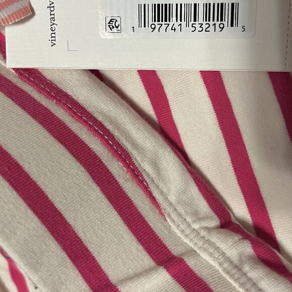 NWT Vineyard Vines Girls' Everyday Bike Short Cranberry Stripe Size Medium 10-12 - Picture 10 of 11
